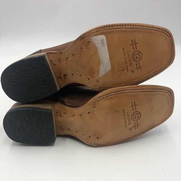 Circle G by Corral Womens Stamped Shaft Square Toe Boots Multicolor US Size 7 M - Picture 8 of 9